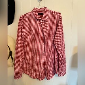 Red Gingham Button Down